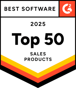 G2 Best Software 2025 Top 50 Sales Products
