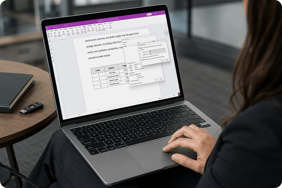Password protection interface