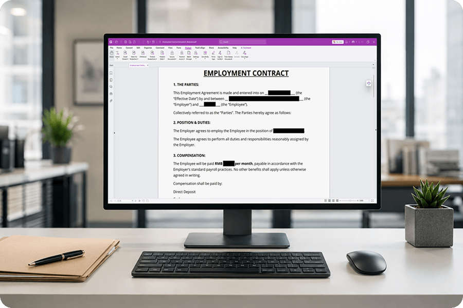 Redaction tools interface