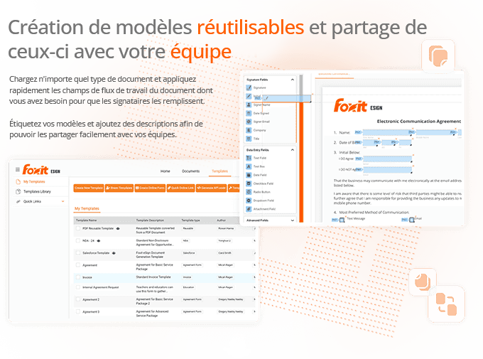 Modèles de PDF réutilisables