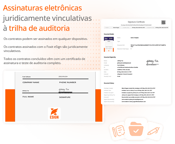 Assinaturas eletrônicas juridicamente vinculantes