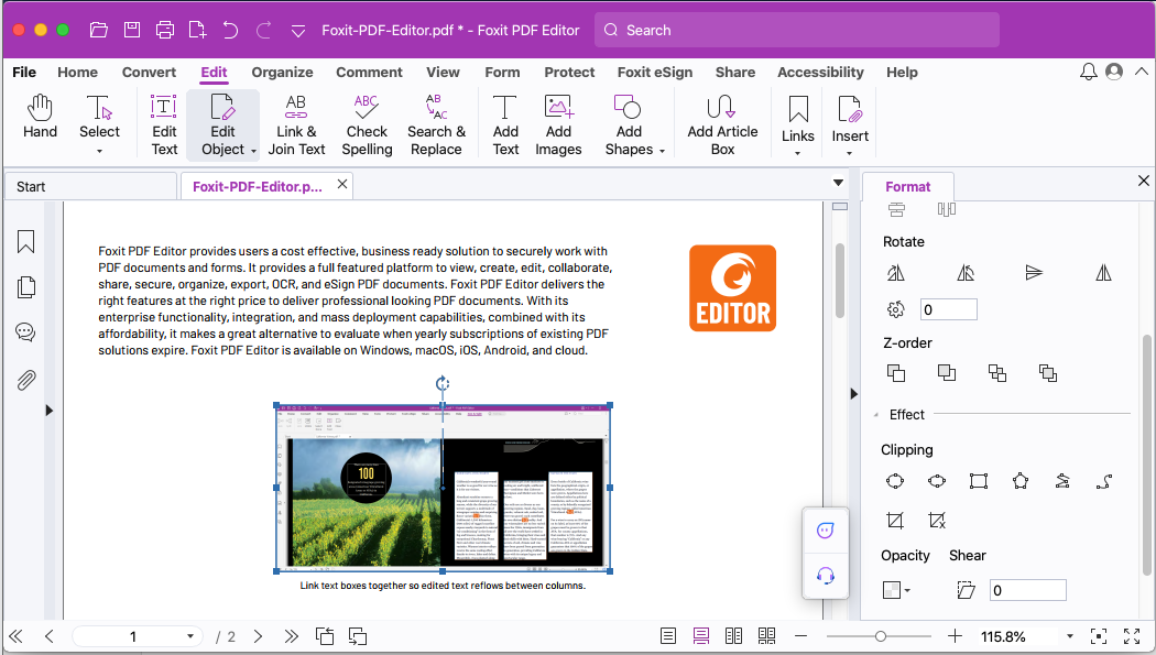 How to Edit a PDF document on Windows and Mac | Foxit