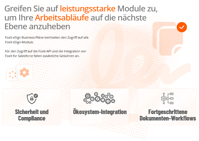 Foxit eSign Modules